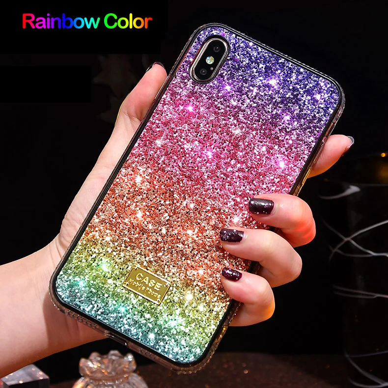 Luxury Gradient Rainbow Crystal Diamond Glitter Phone Case for iPhone Xs Max XR X 6 6s for iPhone 7 8 Plus Case Coque Funda
Luxury Gradient Rainbow Crystal Diamond Glitter Phone Case for iPhone Xs Max XR X 6 6s for iPhone 7 8 Plus Case Coque Funda