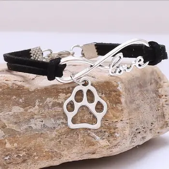 Women Bracelet Best Friends Leather Pattern Vintage Style Paw Dog Rope Wrap Bracelets for Women Fashion Jewelry Gift
Women Bracelet Best Friends Leather Pattern Vintage Style Paw Dog Rope Wrap Bracelets for Women Fashion Jewelry Gift