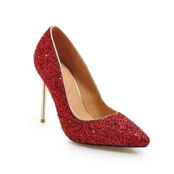 Sexy wedding shoe in the spring of 2019 the new ultra high with fine with sequins 31 - shallow mouth size
Sexy wedding shoe in the spring of 2019 the new ultra high with fine with sequins 31 - shallow mouth size