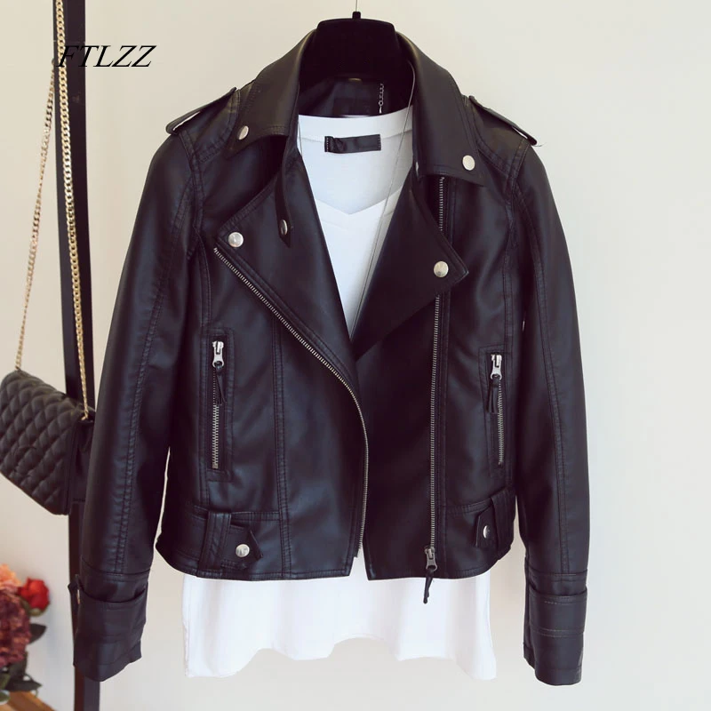 FTLZZ 2019 Fashion Design Spring Autumn PU Leather Jacket Faux Soft Leather Coat Slim Zipper Motorcycle Punk Outwear Jackets
FTLZZ 2019 Fashion Design Spring Autumn PU Leather Jacket Faux Soft Leather Coat Slim Zipper Motorcycle Punk Outwear Jackets