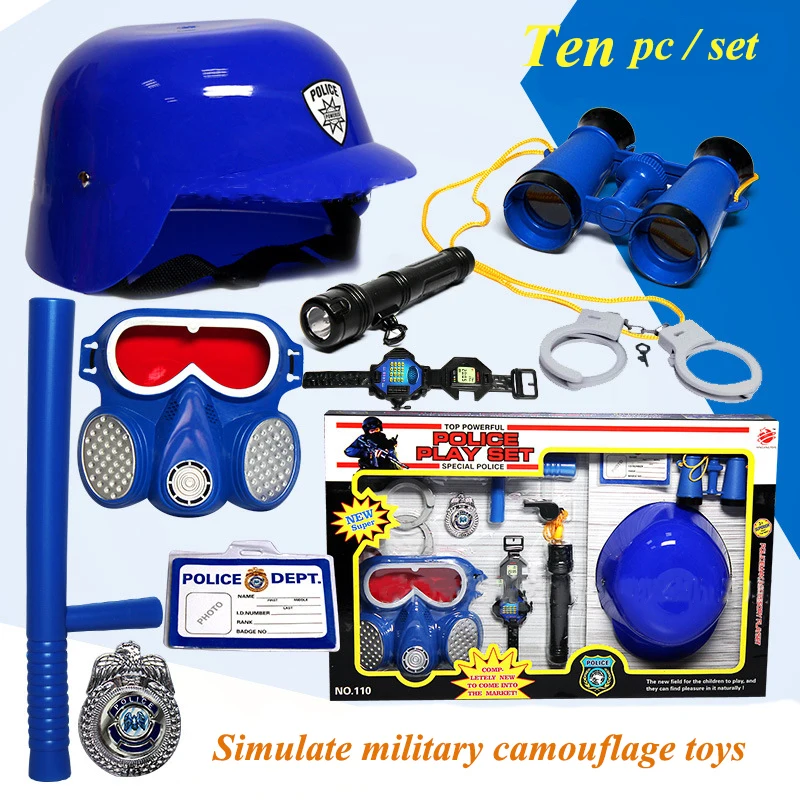 Stage Play Tool Set Policeman Role Pretend Play Set Boys Toy Simulation Police Suit Parent-child Game Toys Children's Gift
Stage Play Tool Set Policeman Role Pretend Play Set Boys Toy Simulation Police Suit Parent-child Game Toys Children's Gift