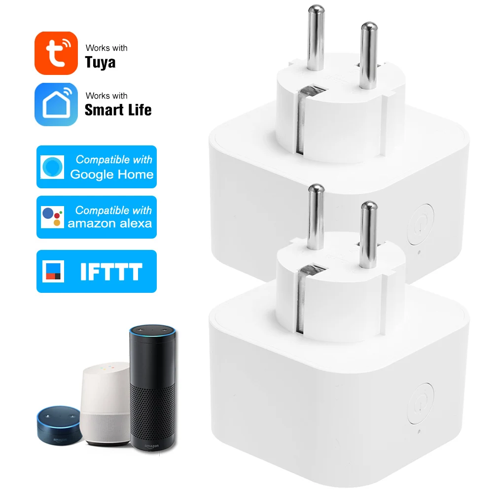 2PCS EU Type F Smart Power Socket Plug Timing Function Voice Remote Control for Amazon Alexa Google Home Mini Wifi Smart Socket
2PCS EU Type F Smart Power Socket Plug Timing Function Voice Remote Control for Amazon Alexa Google Home Mini Wifi Smart Socket