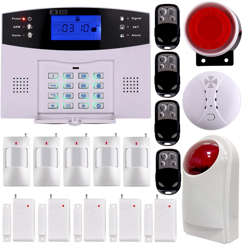 Wireless smart Home Security GSM Alarm System Intercom house Remote Control Autodial Siren Sensor Kit
Wireless smart Home Security GSM Alarm System Intercom house Remote Control Autodial Siren Sensor Kit