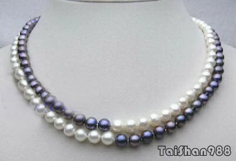 FREE SHIPPING>>>@@ > Hot sale &>>>Genuine Black White Pearl 18KWGP Clasp Necklace
FREE SHIPPING>>>@@ > Hot sale &>>>Genuine Black White Pearl 18KWGP Clasp Necklace