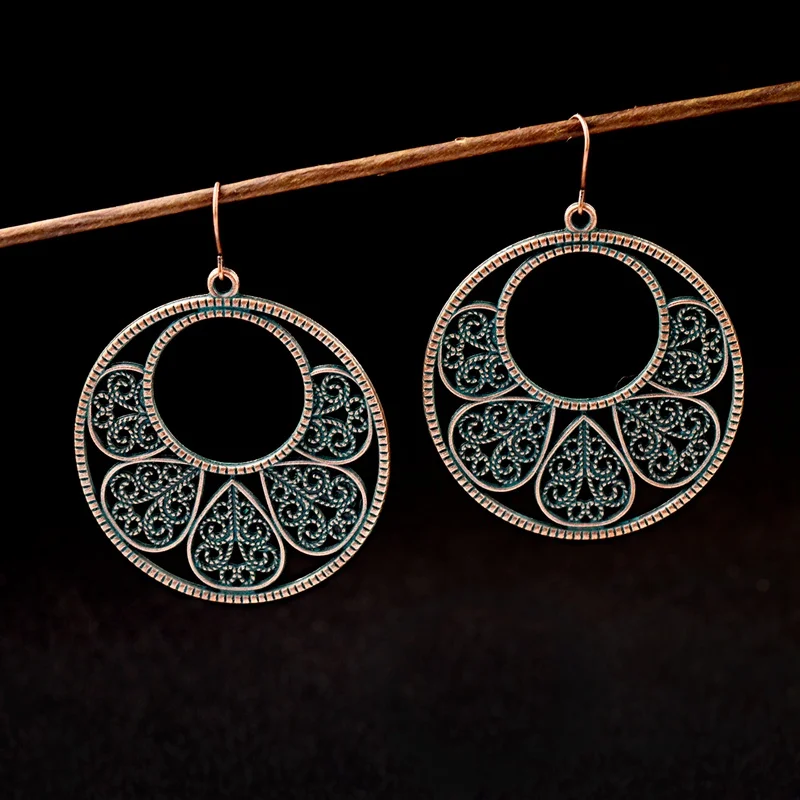 2019 Vintage Women Big Round Jhumka Earrings Indian Jewelry Bohemian Green Leaf Alloy Dangle Earrings Gypsy Hippie Oorbellen
2019 Vintage Women Big Round Jhumka Earrings Indian Jewelry Bohemian Green Leaf Alloy Dangle Earrings Gypsy Hippie Oorbellen