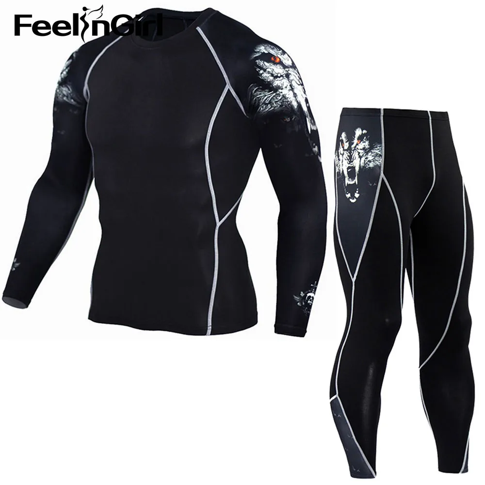Feelingirl Men's Warm Fitness Thermal Underwear Sets Compression Fleece Sweat Quick Drying Long Johns Male Warm Clothing
Feelingirl Men's Warm Fitness Thermal Underwear Sets Compression Fleece Sweat Quick Drying Long Johns Male Warm Clothing