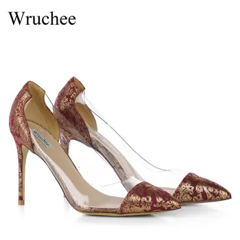 Wruchee summer shoes transparent suede nude women working pumps shoes pointed toes thin heels shoe 10c,
Wruchee summer shoes transparent suede nude women working pumps shoes pointed toes thin heels shoe 10c,