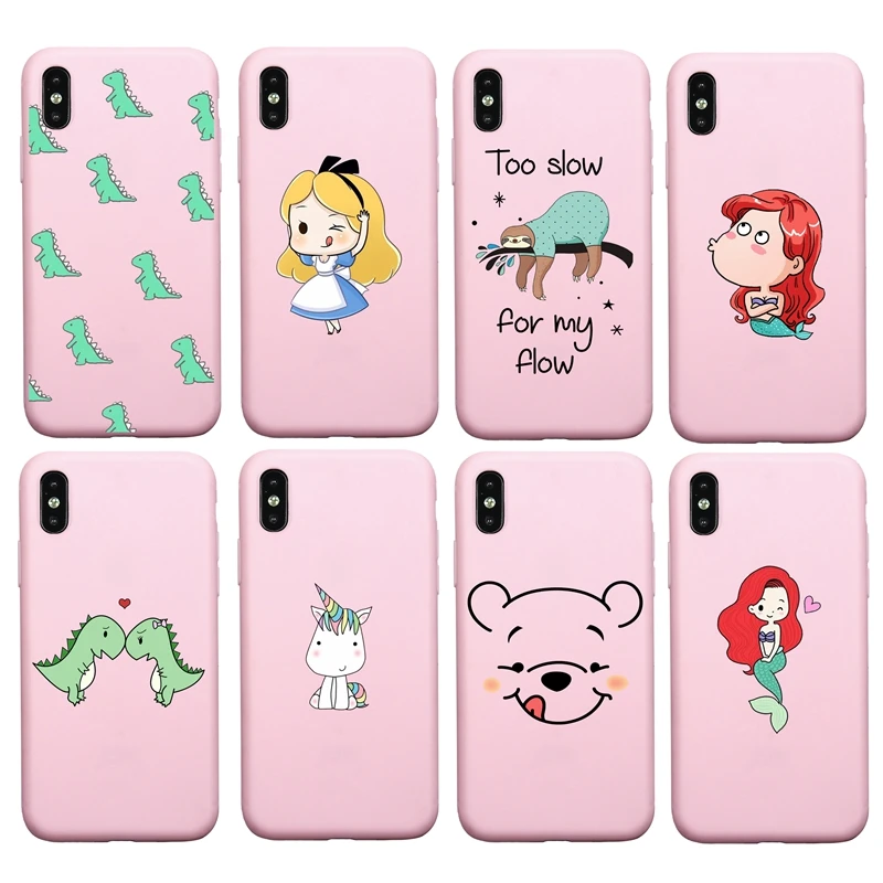 Cute Cartoon Dinosaur Unicorn Pooh Mermaid Princess Soft Case For iphone 7 8 Plus X XS Max XR 6 6s Plus 5s SE Coque Funda Cover
Cute Cartoon Dinosaur Unicorn Pooh Mermaid Princess Soft Case For iphone 7 8 Plus X XS Max XR 6 6s Plus 5s SE Coque Funda Cover
