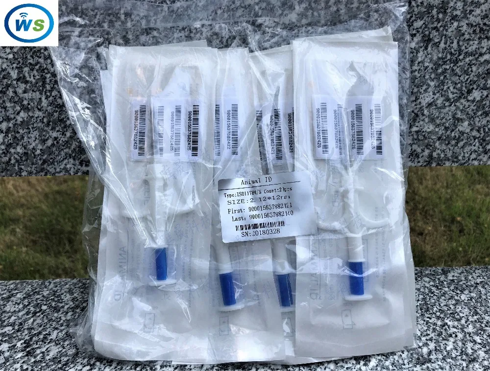 2.12*12 20pcs/lot FDX-B ISO11784/785 RFID Id Injector Pet Glass Tag Microchip Syringe for animals Pig Cow Cattle Horse Dog Fish
2.12*12 20pcs/lot FDX-B ISO11784/785 RFID Id Injector Pet Glass Tag Microchip Syringe for animals Pig Cow Cattle Horse Dog Fish
