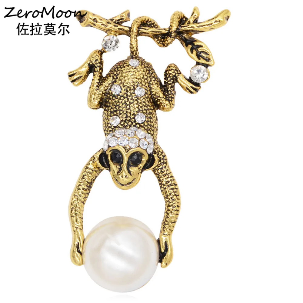 Adorable Metal Monkey Brooch Pin Crystal Rhinestone Chinese Zodiac Animal Women Garment Pearl Fashion Jewelry Accessory
Adorable Metal Monkey Brooch Pin Crystal Rhinestone Chinese Zodiac Animal Women Garment Pearl Fashion Jewelry Accessory