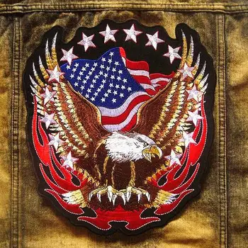 5pcs Iron On Embroidery Eagle Patch Cloth America Flag Tactical Emblem Big Size Badge For Coats 26*28.5cm
5pcs Iron On Embroidery Eagle Patch Cloth America Flag Tactical Emblem Big Size Badge For Coats 26*28.5cm