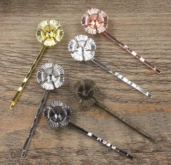 17x4mm Blank Bobby Pins Hairpin Bases Vintage Filigree Circle Flower Hair Clip DIY Findings Hair Accessories Women Hair Headwear 
17x4mm Blank Bobby Pins Hairpin Bases Vintage Filigree Circle Flower Hair Clip DIY Findings Hair Accessories Women Hair Headwear