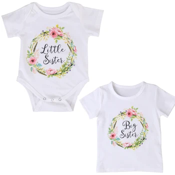 Summer Baby Girls romper & T shirt 2017 Summer Short Sleeve Cotton Little Sister Romper Big Sister T-shirt Outfit
Summer Baby Girls romper & T shirt 2017 Summer Short Sleeve Cotton Little Sister Romper Big Sister T-shirt Outfit