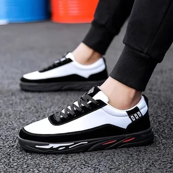 Men Color panda sneakers Color matching version of the trend black and white sneakers Lace handsome youth college sport shoes
Men Color panda sneakers Color matching version of the trend black and white sneakers Lace handsome youth college sport shoes