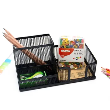 Desk Supplies Organizer Black School Office Multi-function Metal Grid large Pen Holder big Pencil Case for students officer A30
Desk Supplies Organizer Black School Office Multi-function Metal Grid large Pen Holder big Pencil Case for students officer A30