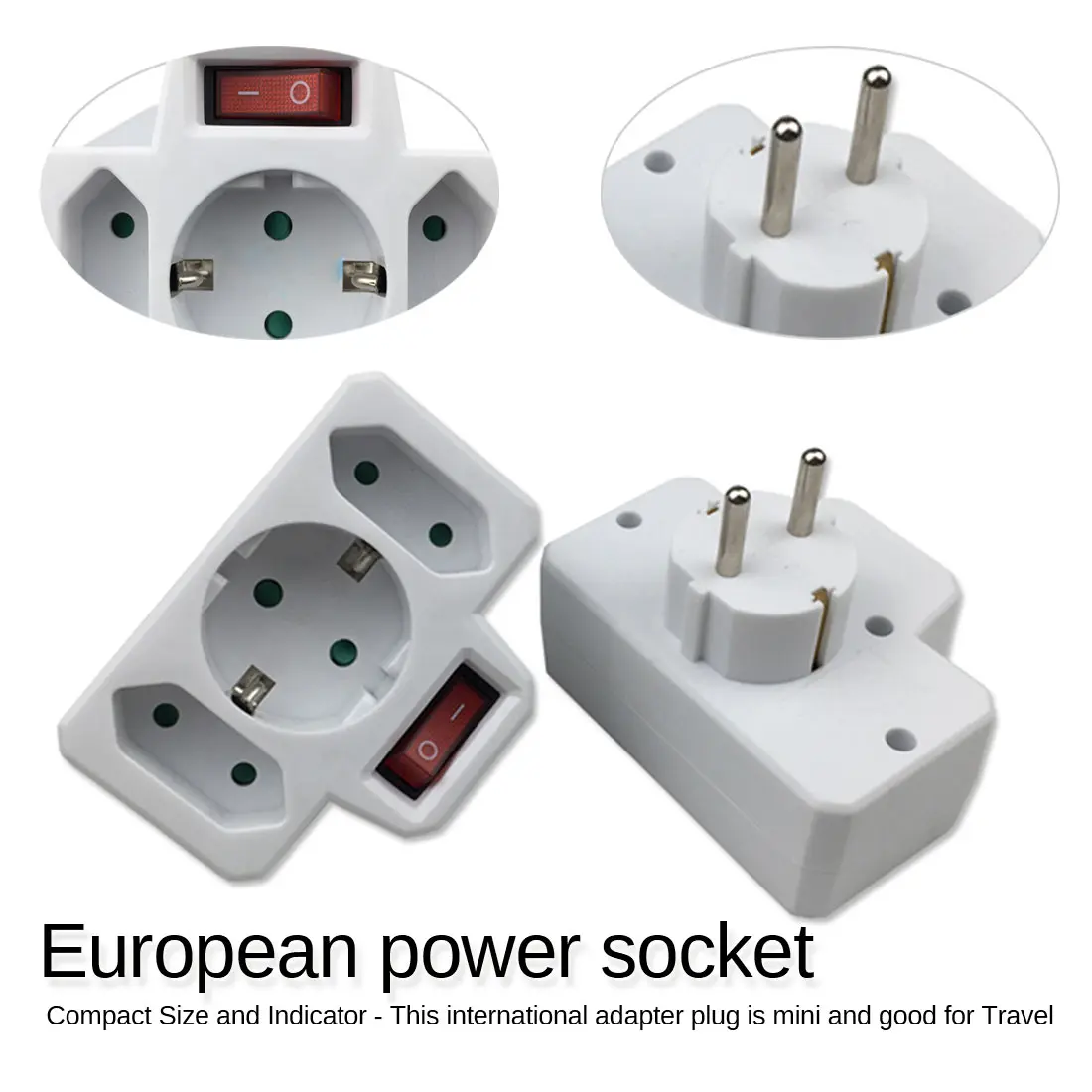 16A European standard German standard conversion plug socket European standard European expansion socket
16A European standard German standard conversion plug socket European standard European expansion socket