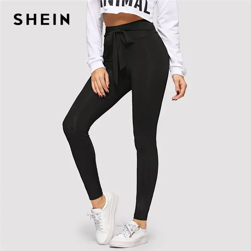 gym leggings tie waist