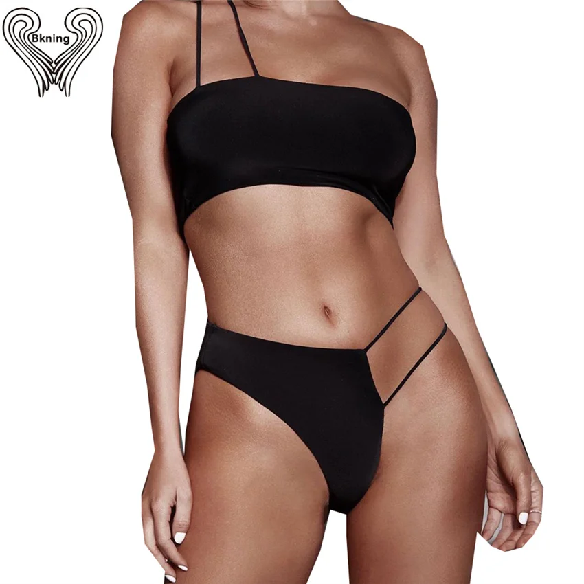 Bkning String Unlined Bikini Set High Waisted Swimsuit for Woman Swimming Suit Female Biquini 2 Piece One Shoulder Bathing Suits
Bkning String Unlined Bikini Set High Waisted Swimsuit for Woman Swimming Suit Female Biquini 2 Piece One Shoulder Bathing Suits