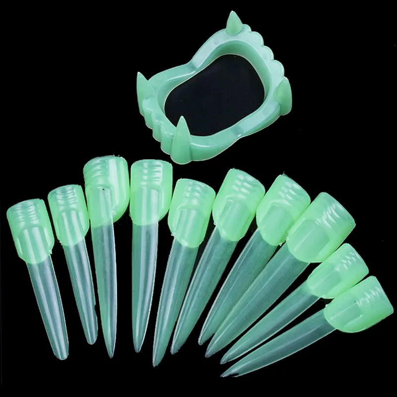10 PCS New Halloween Party Show Supplies Plastic Funny Set Witch Nails Finger Zombie Teeth Luminous fake nails Gift for children
10 PCS New Halloween Party Show Supplies Plastic Funny Set Witch Nails Finger Zombie Teeth Luminous fake nails Gift for children