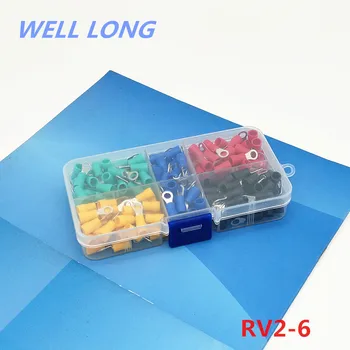 100pcs/lot RV2-6 Kit Cold pressed terminal O-type connector copper nose wire terminal with sheathed copper terminal head.
100pcs/lot RV2-6 Kit Cold pressed terminal O-type connector copper nose wire terminal with sheathed copper terminal head.