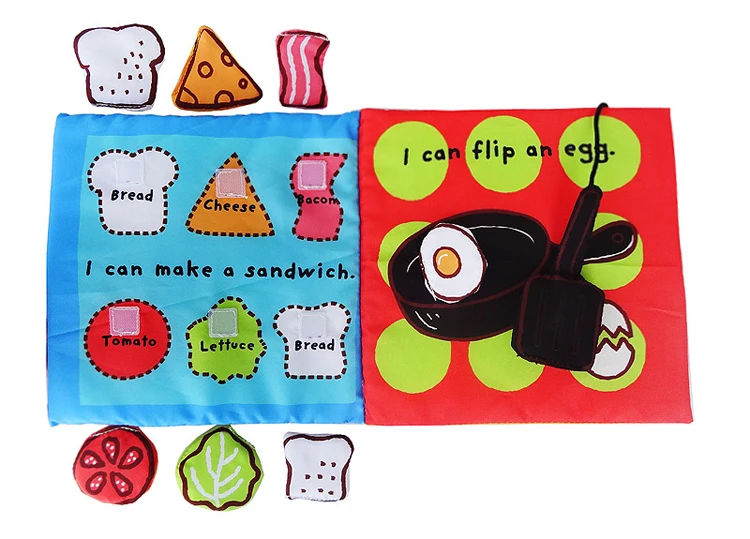 JJOVCE-Quiet-Book-Soft-Fabric-Cloth-Books-Toddler-Bathing-Toilet-Cook-Teach-Early-Educational-Learning-Resource-Books-for-Kids-010