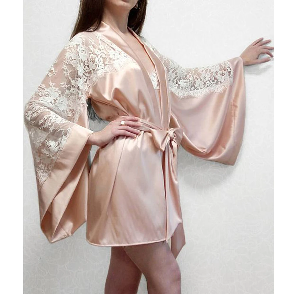 satin dressing gown