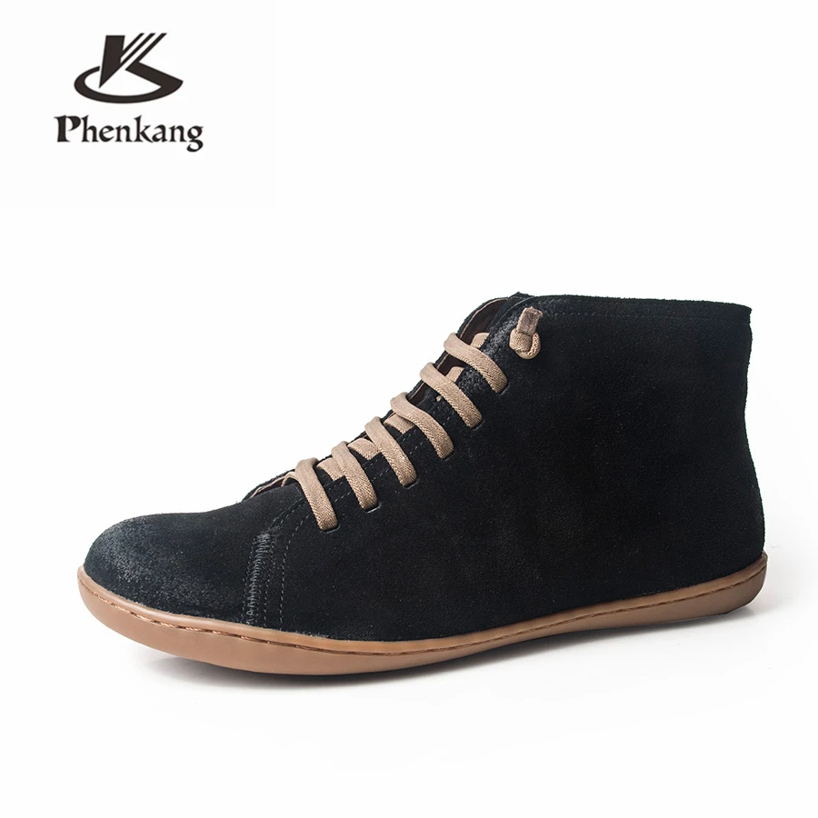 Women winter Boots Genuine leather cow suede casual ankle Comfortable quality soft handmade flat Shoes red grey with fur 2019
Women winter Boots Genuine leather cow suede casual ankle Comfortable quality soft handmade flat Shoes red grey with fur 2019