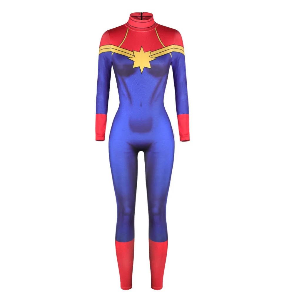 Captain Ms Carol Danvers Cosplay Costume Zentai Bodysuit Suit Jumpsuits Rompers for women Halloween Carnival cos
Captain Ms Carol Danvers Cosplay Costume Zentai Bodysuit Suit Jumpsuits Rompers for women Halloween Carnival cos