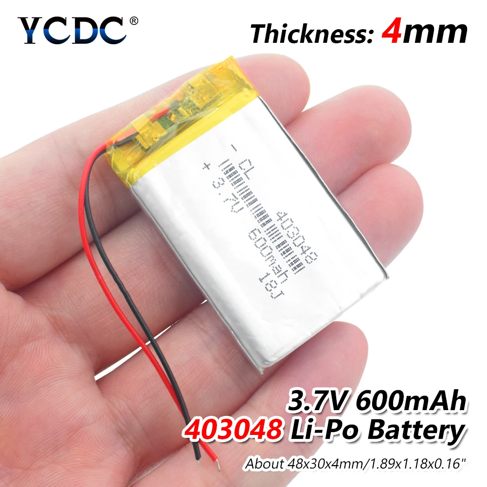 1/2/4 Pcs 403048 Lithium Ion Polymer Battery For Driving Recorder Speaker E-book Game Console Toy 3.7V Li-po Li-ion Battery
1/2/4 Pcs 403048 Lithium Ion Polymer Battery For Driving Recorder Speaker E-book Game Console Toy 3.7V Li-po Li-ion Battery