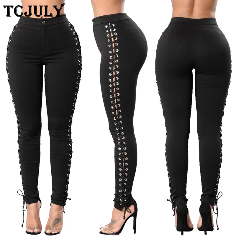 TCJULY 2018 Fashion Hollow Out Ties Up Criss Cross Women Pencil Jeans Elastic Waist High Stretch Skinny Slim Push Up Denim Pants
TCJULY 2018 Fashion Hollow Out Ties Up Criss Cross Women Pencil Jeans Elastic Waist High Stretch Skinny Slim Push Up Denim Pants