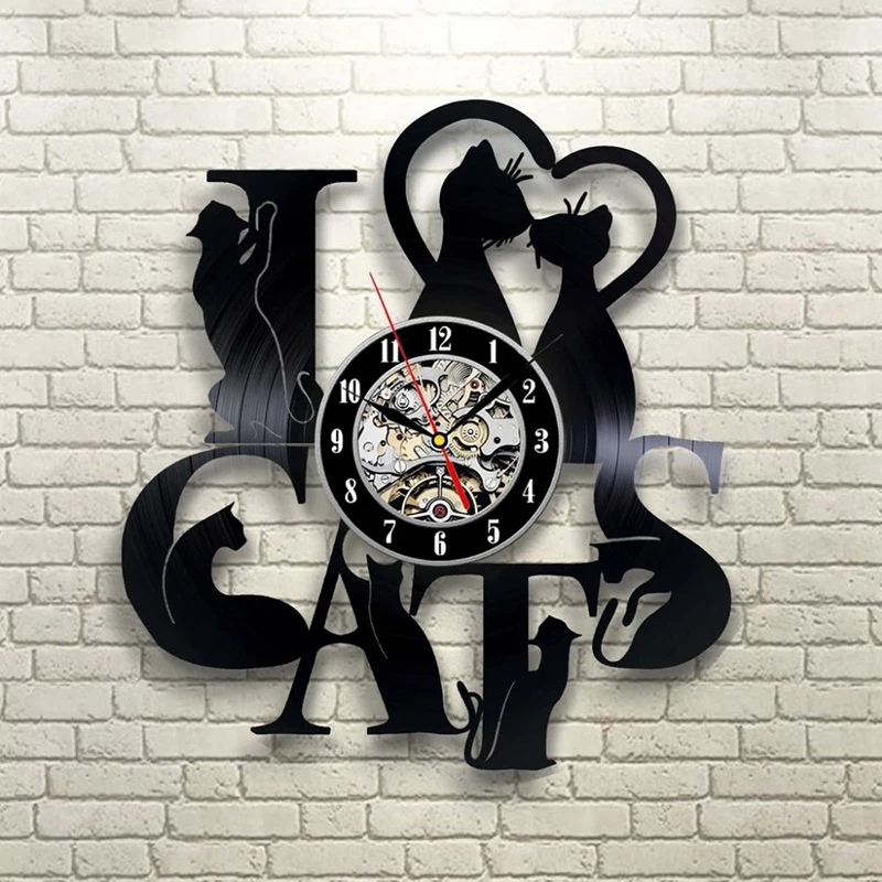 Creative 3D LED Wall Clock Vintage Vinyl Record Clock Black CD Cats Shape Clock Large Wall Clocks Home Decor Unique Gifts
Creative 3D LED Wall Clock Vintage Vinyl Record Clock Black CD Cats Shape Clock Large Wall Clocks Home Decor Unique Gifts
