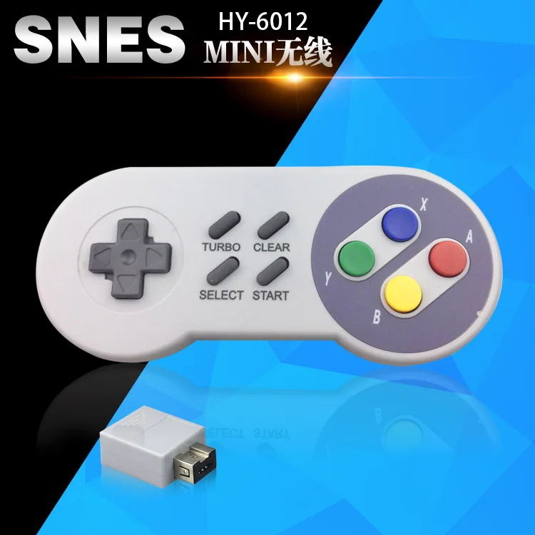 2.4GHZ Wireless Controller Gaming Joystick Joypad Gamepad for NES (SNES)Super Nintendo Classic MINI Game Accessories
2.4GHZ Wireless Controller Gaming Joystick Joypad Gamepad for NES (SNES)Super Nintendo Classic MINI Game Accessories
