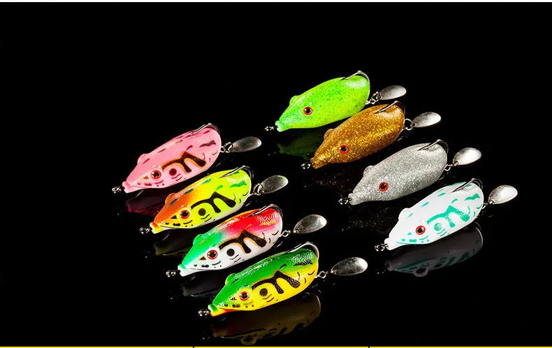 Wholesale 100pcs Frog Lure with Spoon 5.5cm 10.5g Silicon Bait Isca Soft Lure For Snakehead Frog Fishing Bait B280
Wholesale 100pcs Frog Lure with Spoon 5.5cm 10.5g Silicon Bait Isca Soft Lure For Snakehead Frog Fishing Bait B280
