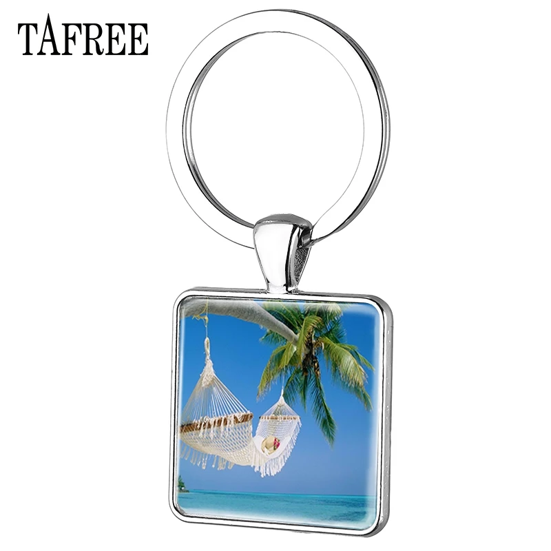 TAFREE Maldives Square Key Chain Fashion handmade Silver Plated keychains Tourist Souvenirs sea Landscape Charms Jewelry FA714
TAFREE Maldives Square Key Chain Fashion handmade Silver Plated keychains Tourist Souvenirs sea Landscape Charms Jewelry FA714