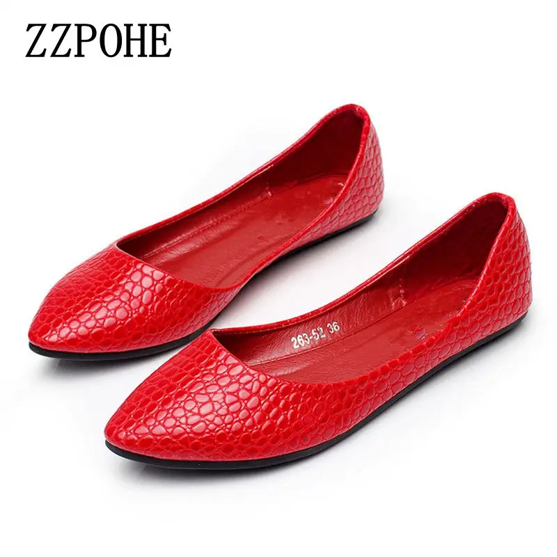 ZZPOHE Spring and summer new alligator shoes shallow mouth flat shoes black pointed shoes comfortable Woman shoes
ZZPOHE Spring and summer new alligator shoes shallow mouth flat shoes black pointed shoes comfortable Woman shoes