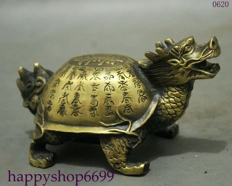 Archaic Old Chinese FengShui Bronze Longevity 100 ShouZi Dragon Turtle Statue metal handicraft
Archaic Old Chinese FengShui Bronze Longevity 100 ShouZi Dragon Turtle Statue metal handicraft
