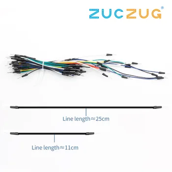 65pcs/Lot New Solderless Flexible Breadboard Jumper wires Cables Bread plate line
65pcs/Lot New Solderless Flexible Breadboard Jumper wires Cables Bread plate line