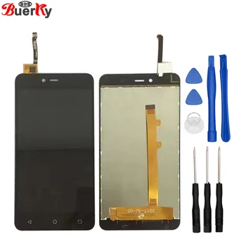 

BKparts 5pcs LCD For Highscreen Easy L LCD Display Touch Screen Glass Digitizer EasyL Complete Assembly Replacement