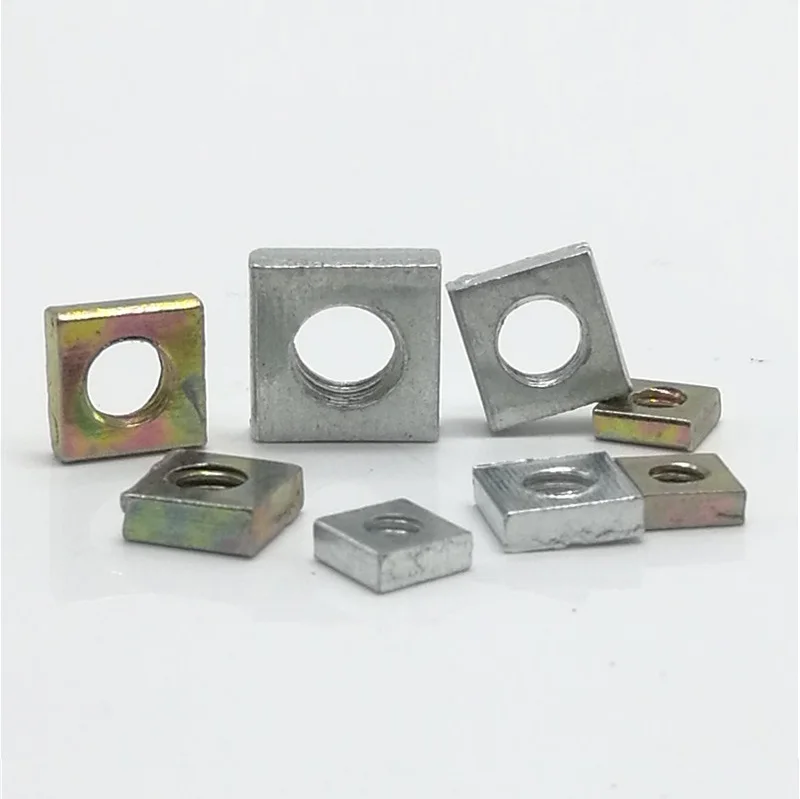 50Pcs thin square nut DIN562 M3 M4 M5 M6 Color Zinc Plated Square Nuts 
50Pcs thin square nut DIN562 M3 M4 M5 M6 Color Zinc Plated Square Nuts