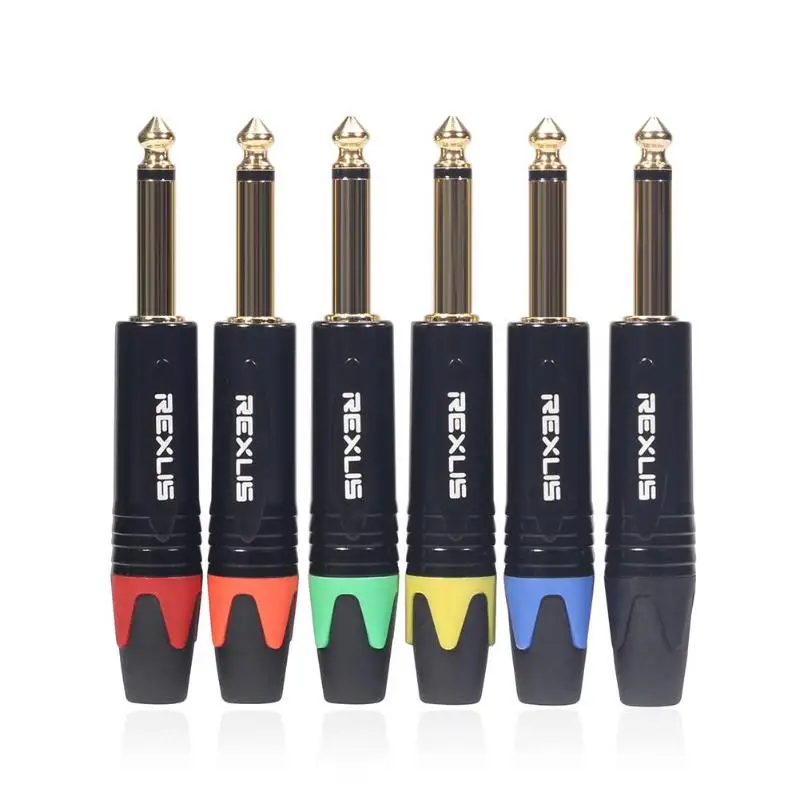 6.35mm Mono Jack Male Plug Connector DIY Soldering Plug for Microphone Support Dropshipping
6.35mm Mono Jack Male Plug Connector DIY Soldering Plug for Microphone Support Dropshipping
