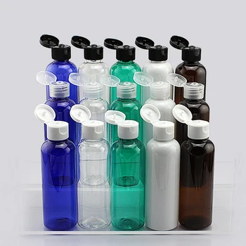 100ml ablate Flip top cap refillable bottle Bottles Transparent /blue/green/white/brown Small Empty Bottle 50pcs/lot
100ml ablate Flip top cap refillable bottle Bottles Transparent /blue/green/white/brown Small Empty Bottle 50pcs/lot