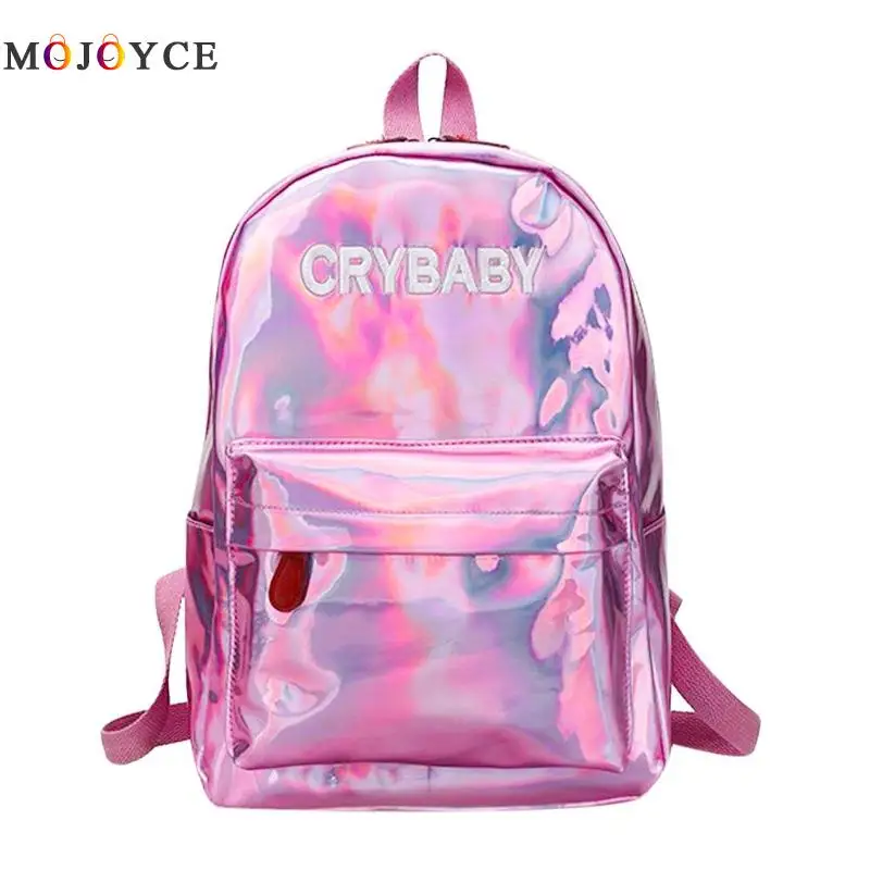 Street Hip Pop Holographic Women Backpack Letters Laser Hologram PU Leather Girls Shoulder School Rucksack Mochila Feminina
Street Hip Pop Holographic Women Backpack Letters Laser Hologram PU Leather Girls Shoulder School Rucksack Mochila Feminina