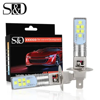 2Pcs H1 LED Bulbs Car Driving Fog Lights 12 3535SMD Super Bright 1400LM 6000K White Lighting High Power H3 LED 12V 24V Auto Lamp
2Pcs H1 LED Bulbs Car Driving Fog Lights 12 3535SMD Super Bright 1400LM 6000K White Lighting High Power H3 LED 12V 24V Auto Lamp