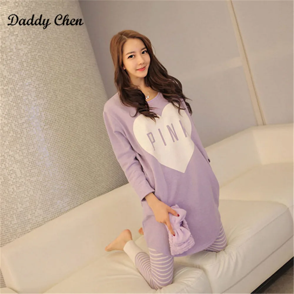 Fashion Autumn Warm Women Pajamas Set Long Sleeve Sleep Wear Pants Modal Suit kawaii Animal Print Sleepwear
Fashion Autumn Warm Women Pajamas Set Long Sleeve Sleep Wear Pants Modal Suit kawaii Animal Print Sleepwear
