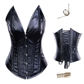 Hot sale top sexy Back Open Chest latex Leather corset Lace Up corset Body vest Corsets and Bustiers S-2XL
Hot sale top sexy Back Open Chest latex Leather corset Lace Up corset Body vest Corsets and Bustiers S-2XL