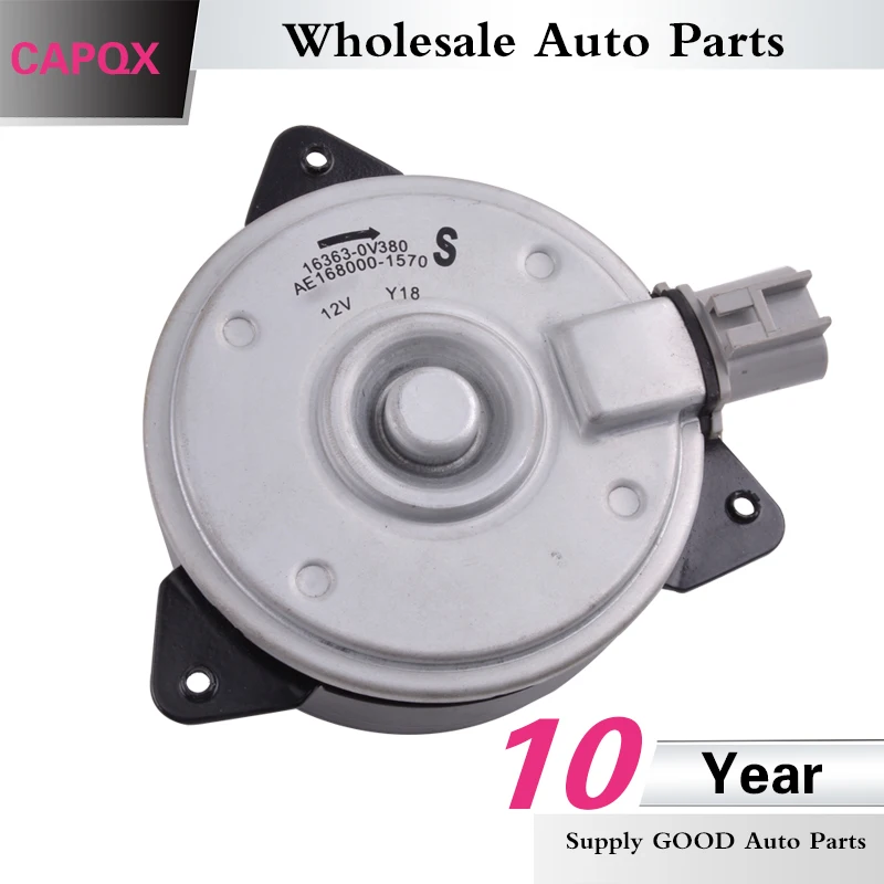 CAPQX Auto Electric Radiator Cooling Fan Motor 16363-0V380 168000-1570 For TOYOTA RAV4 6ZRFE 5ARFE 2013 2014 2015 2016
CAPQX Auto Electric Radiator Cooling Fan Motor 16363-0V380 168000-1570 For TOYOTA RAV4 6ZRFE 5ARFE 2013 2014 2015 2016