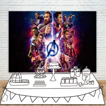 Superhero Theme Party Background Avengers: Endgame Shiny A Background Photo Backdrop For Boys Children Birthday Party Decoration
Superhero Theme Party Background Avengers: Endgame Shiny A Background Photo Backdrop For Boys Children Birthday Party Decoration