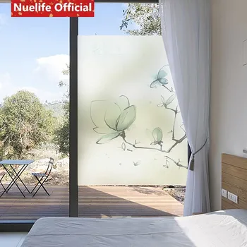 Blue magnolia pattern electrostatic frosted glass film living room bedroom kids room bathroom office sliding door window film
Blue magnolia pattern electrostatic frosted glass film living room bedroom kids room bathroom office sliding door window film