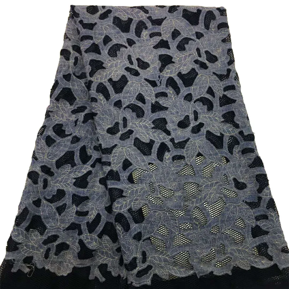 High Quality African Black Net Laces fabric 2018 latest French Special Lace Fabric for dress X703-1
High Quality African Black Net Laces fabric 2018 latest French Special Lace Fabric for dress X703-1