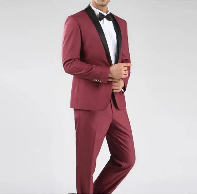 Classic Hot sale Wine Red Shawl lapel One buttonCustom made groom suits man's Business suits ( jacket+Pant+tie)
Classic Hot sale Wine Red Shawl lapel One buttonCustom made groom suits man's Business suits ( jacket+Pant+tie)